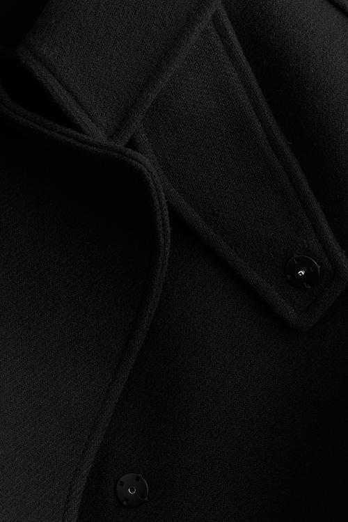 Trench-look jacket - black