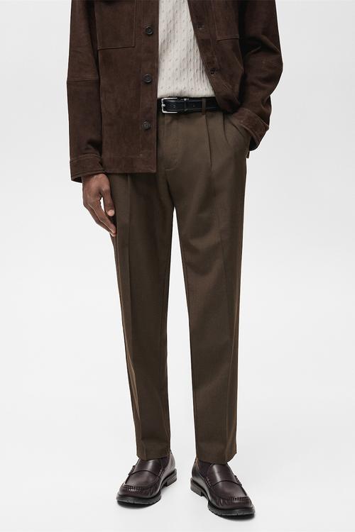 Trousers tropical - dark brown