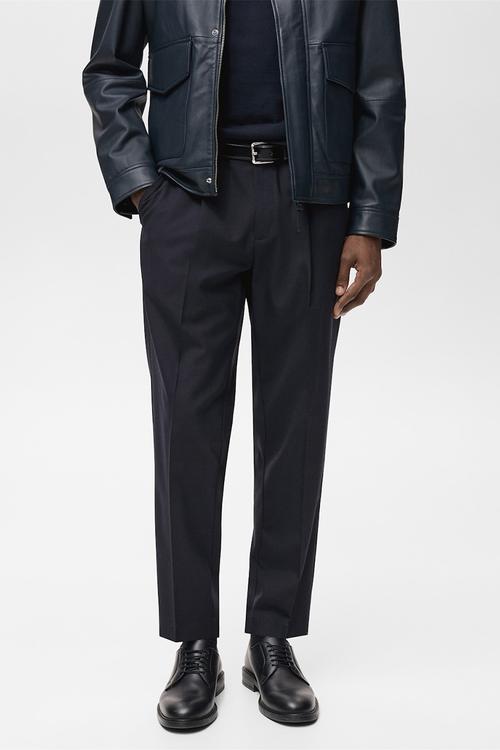Trousers tropical - navy blue