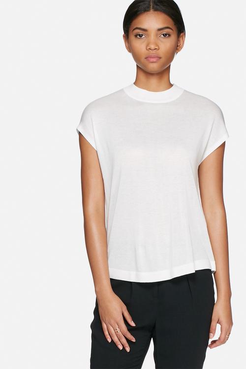 Sunset funnel neck top