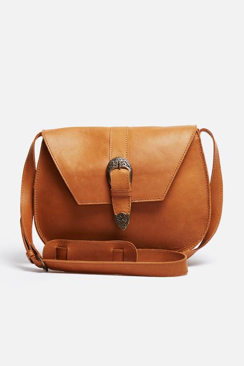 Nesbit leather saddle bag