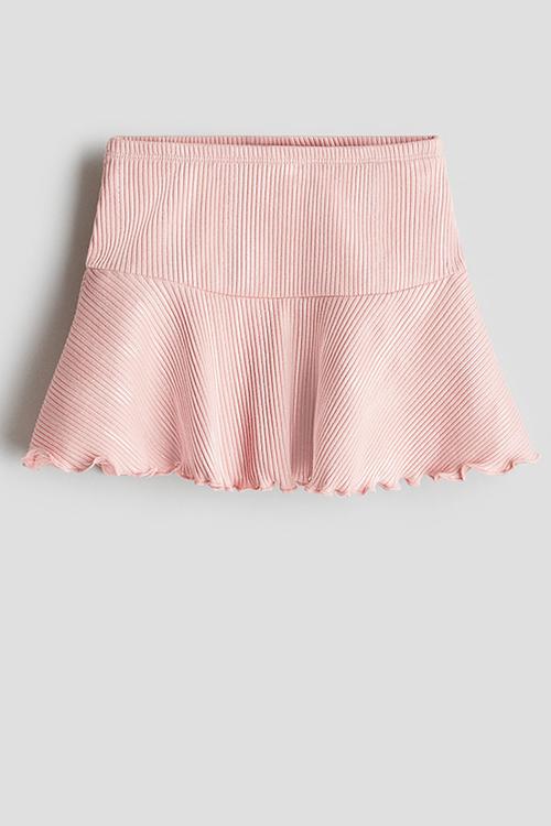 Shimmering jersey skirt - light pink