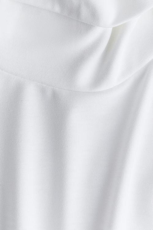 Turtleneck top - white