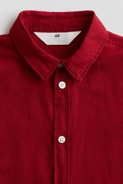 Cotton shirt - red