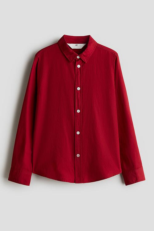 Cotton shirt - red