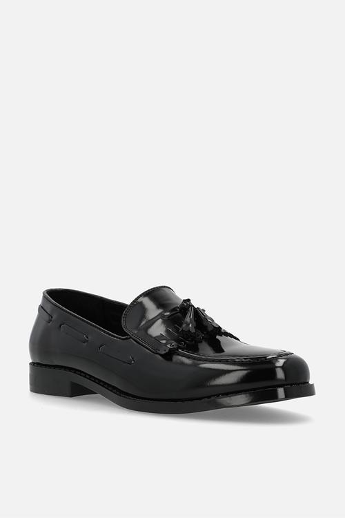 Hi Shine Tassel with Fringe Slip on - Black