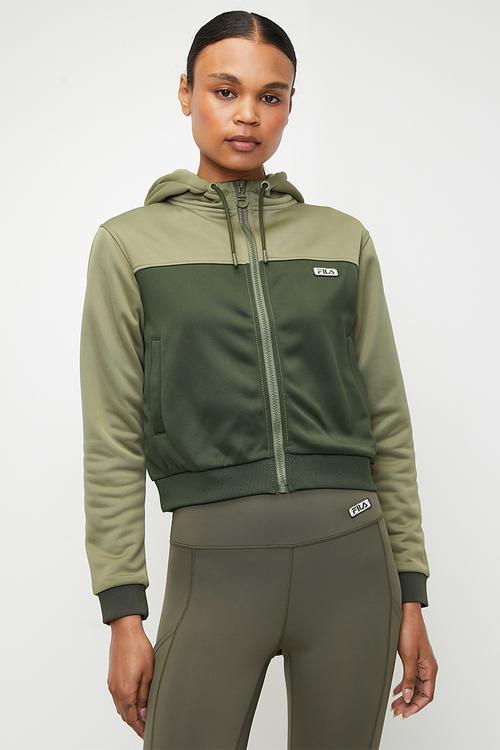 Ember Zip-Up Hoodie - Dusty Olive/Alfalfa