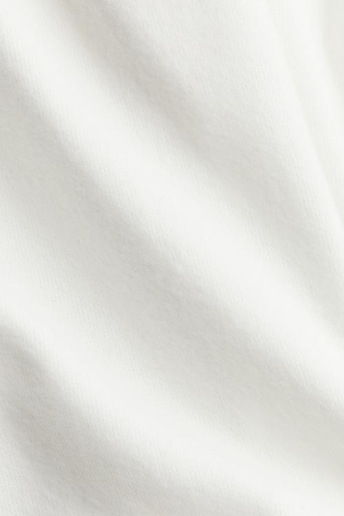 Flared fine-knit leggings - cream