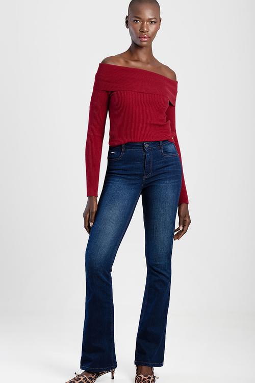 AMELIA: Mid Waist Bootleg  - Dark Vintage