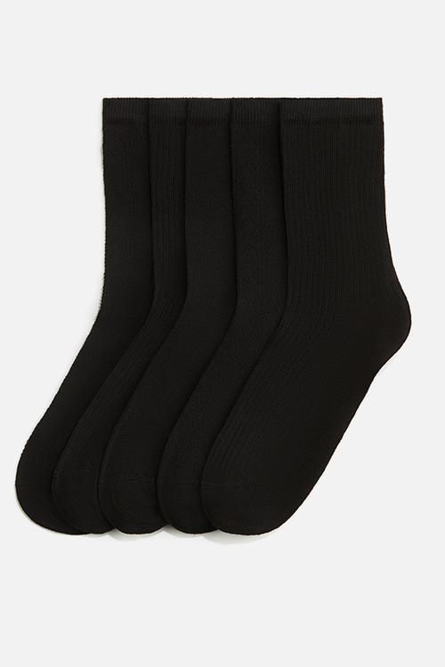 5-Pack socks - black pointelle