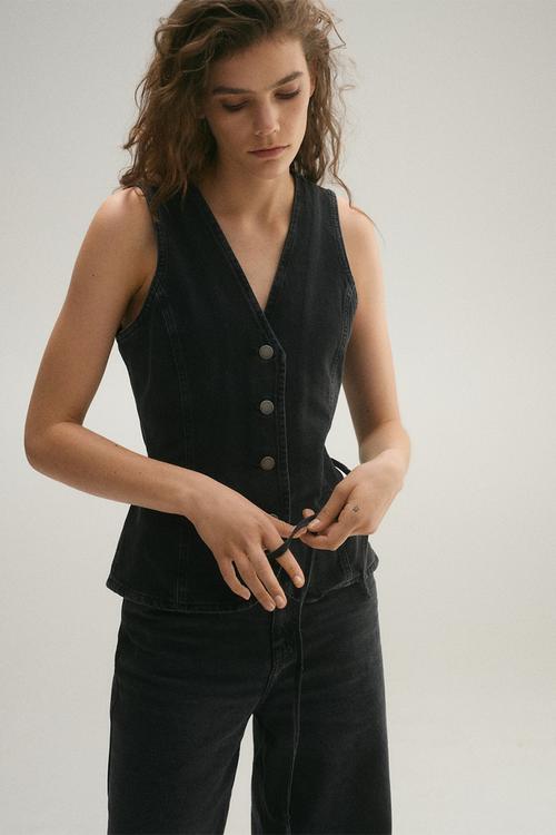 Vest Daphne - Open Gray