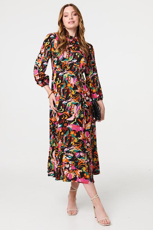 Bold Floral printed Maxi Dress - Multi