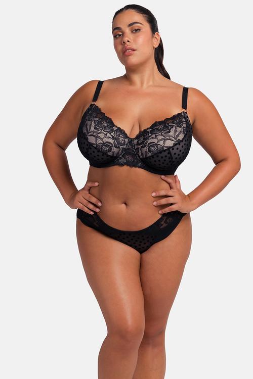 Plus yasmine light padded demi - black