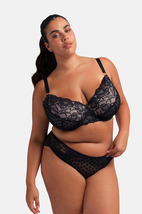 Plus yasmine light padded demi - black