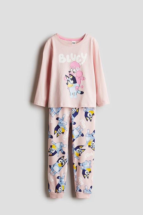 Jersey pyjamas - pink,multi