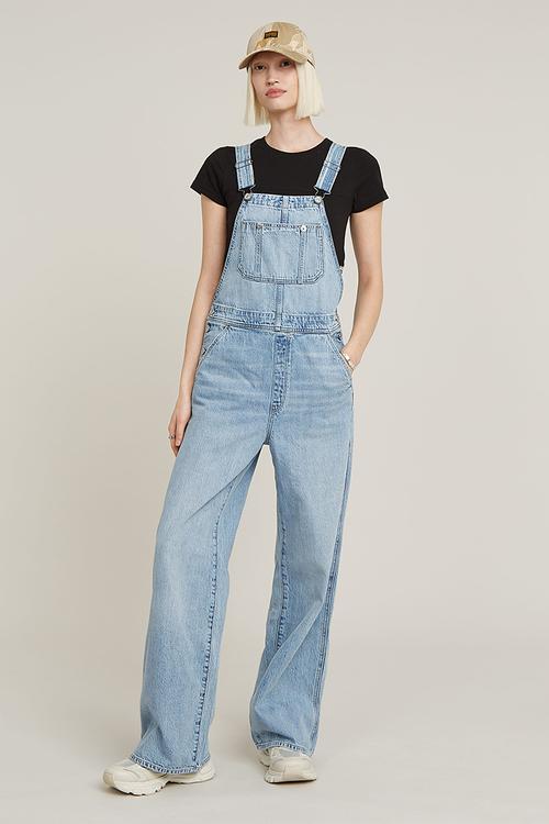 Straight Leg Dungaree Wmn - Sun Faded Cloudburst