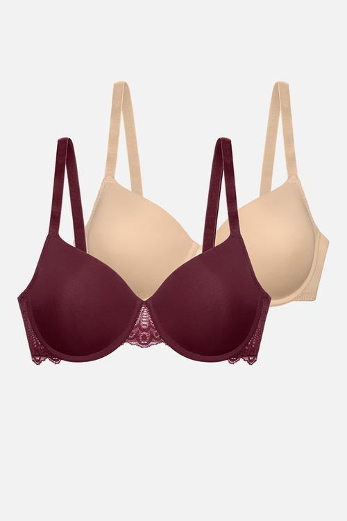 Lorena Light padded demi - red/beige