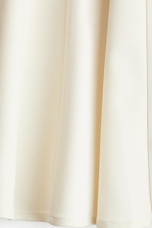 Flared-skirt dress - cream