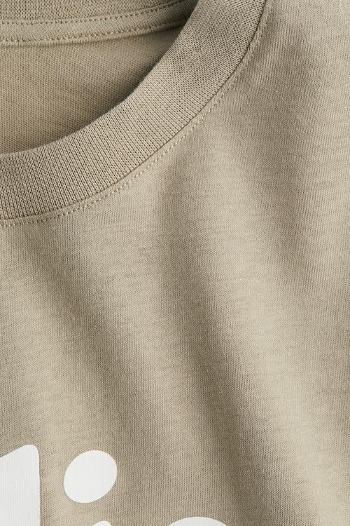 Print-motif T-shirt - greige/atelier paris