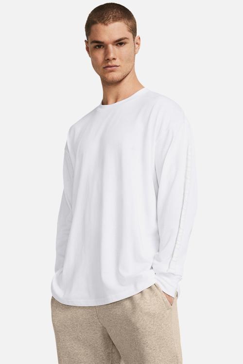 UA HW TONAL WORDMARK LS - White