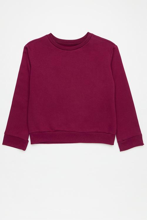 2 Pack sweatshirt - maroon & charcoal mélange
