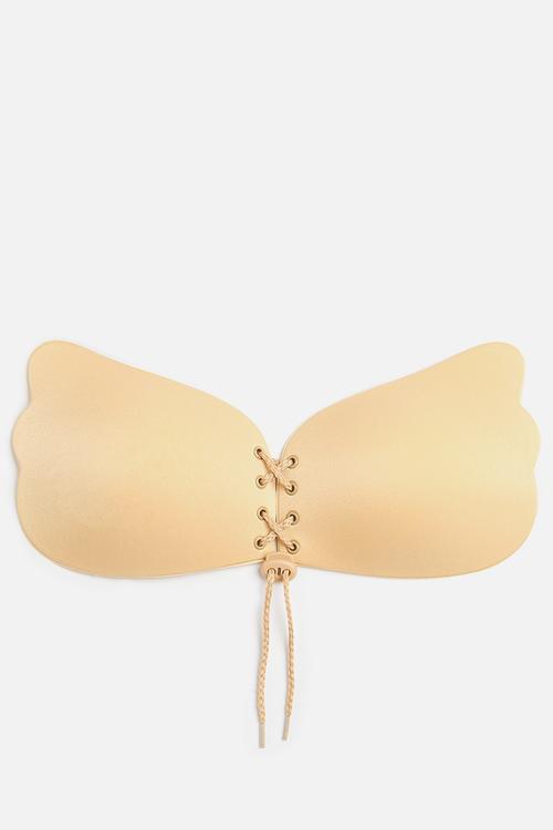 Wing push up stick on bra - beige