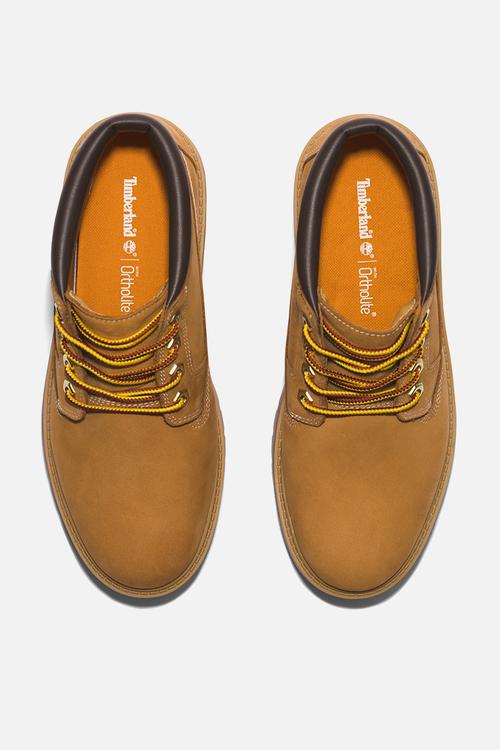 Stone street mid lace up waterproof boot - wheat