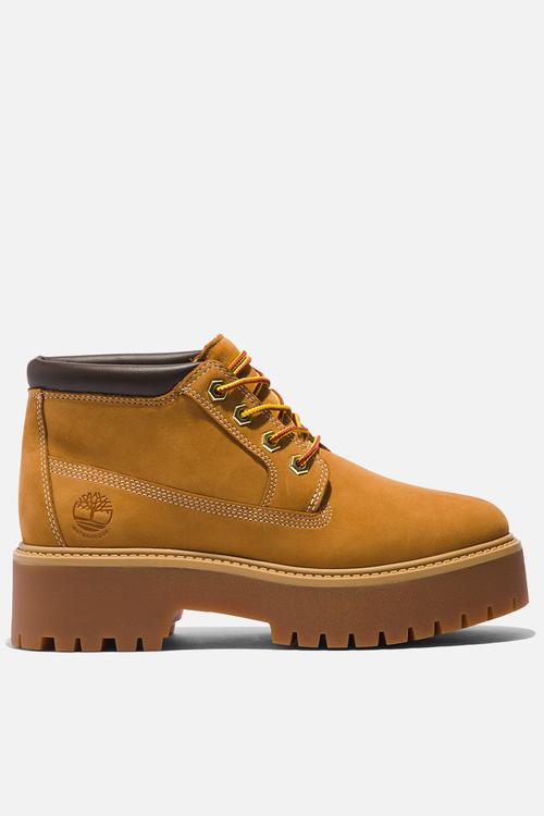 Stone street mid lace up waterproof boot - wheat