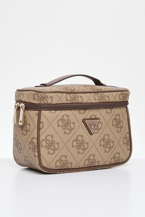 Berta toiletry train case - latte logo