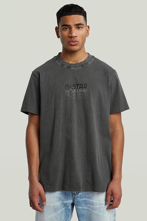Multi Logo Overdyed Loose R T - Dk Black Gd