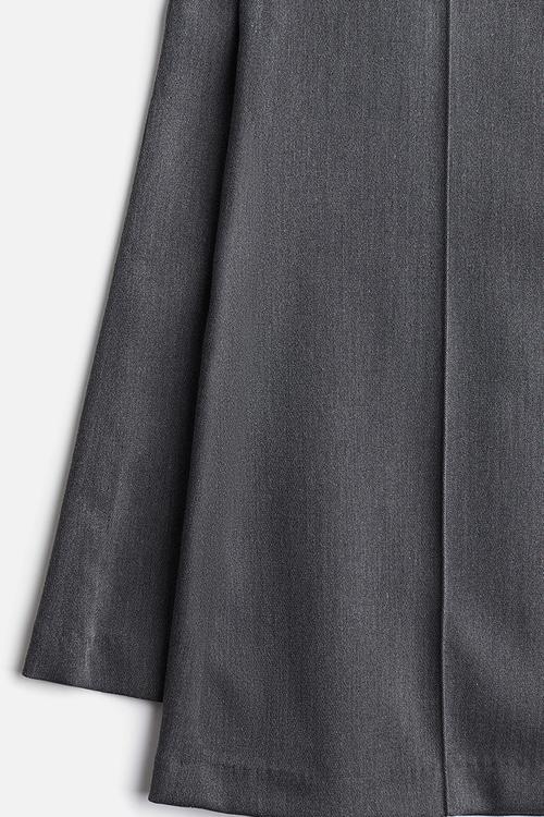 Flared tailored trousers - dark grey marl