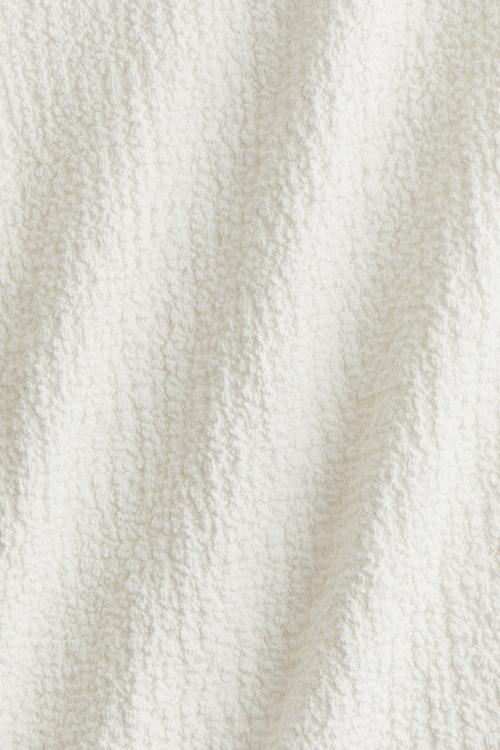 Textured jersey top - white