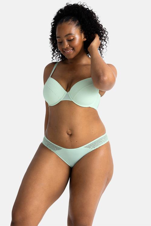 Plus 2 pack Amora brief - green/black1