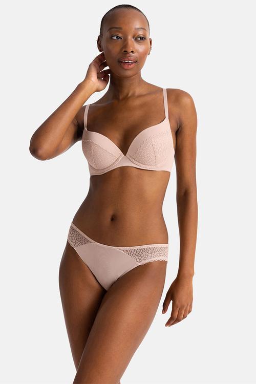 Amora 2 pack brief - beige/purple