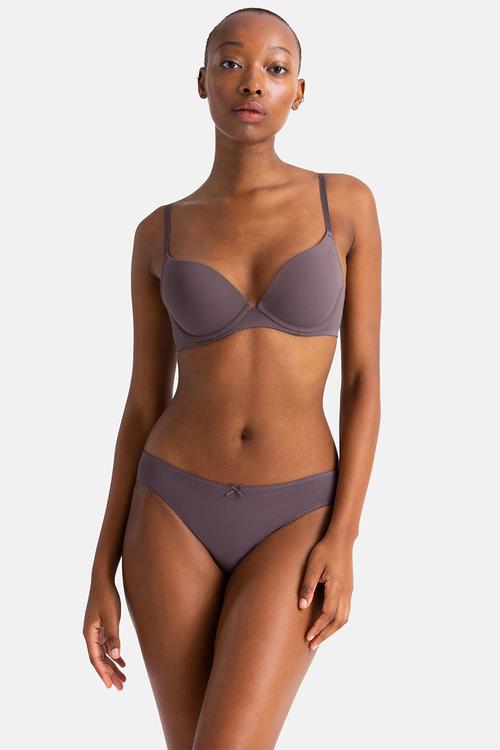 Amora 2 pack brief - beige/purple