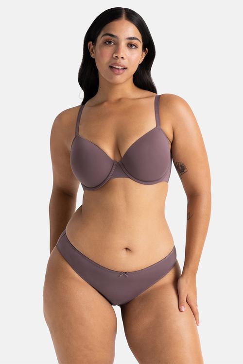 Plus Amora 2 pack brief - beige/purple