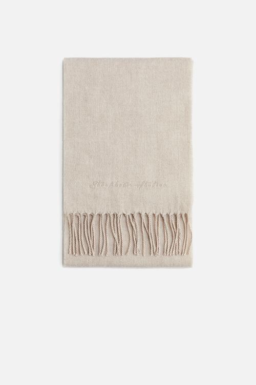 Woven scarf - light beige