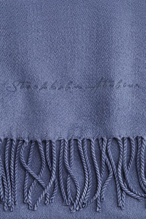 Woven scarf - dusty blue