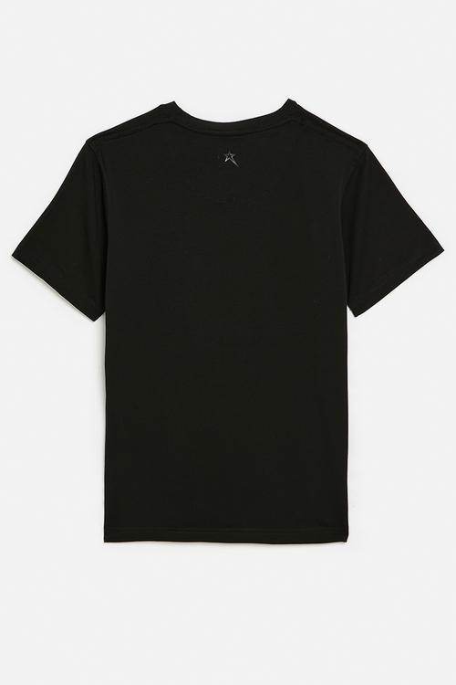 Boys Short Sleeve Crew Neck Tee - Black