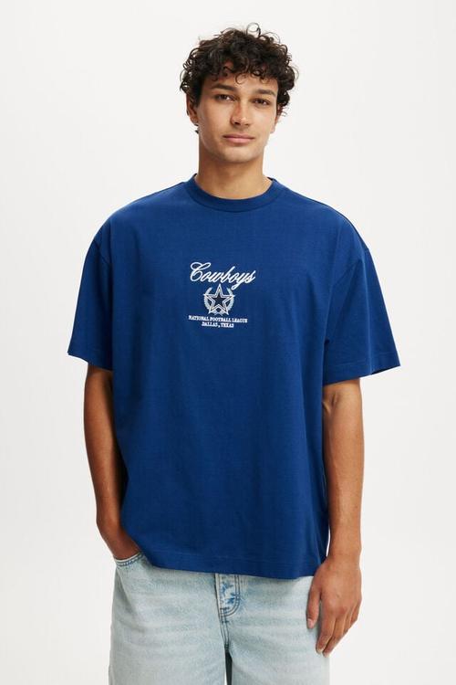 NFL box fit T-shirt - lcn dal limoges blue/dallas - script