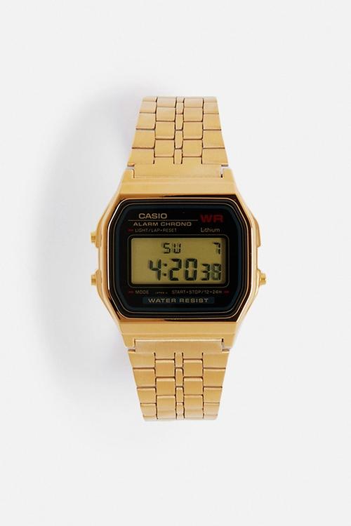 Digital Alarm chrono Retro Gold/Black