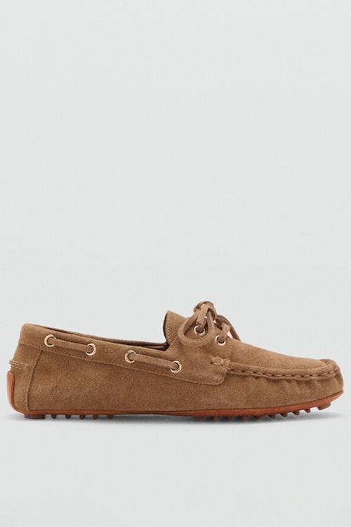 Nautilus leather boat shoe - medium brown