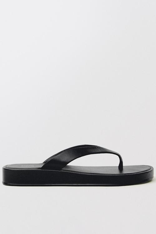 Somni leather thong - black