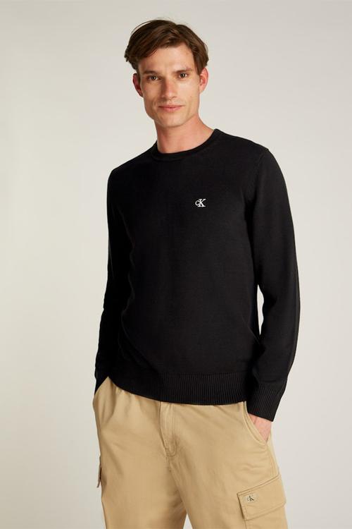 Modern crew neck sweater - ck black