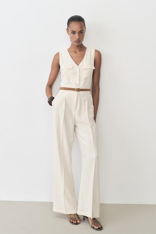 Jumpsuit Safari - Light Beige