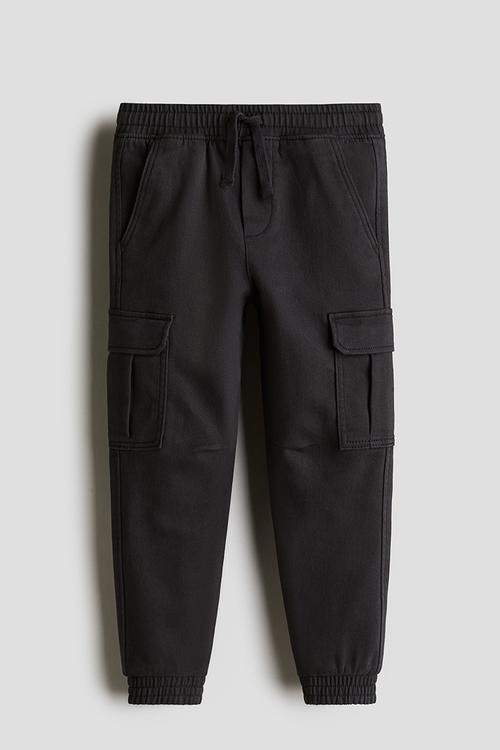 Cargo joggers - black
