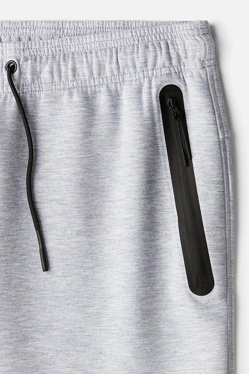 Slim fit sports joggers with drymove™ - light grey marl