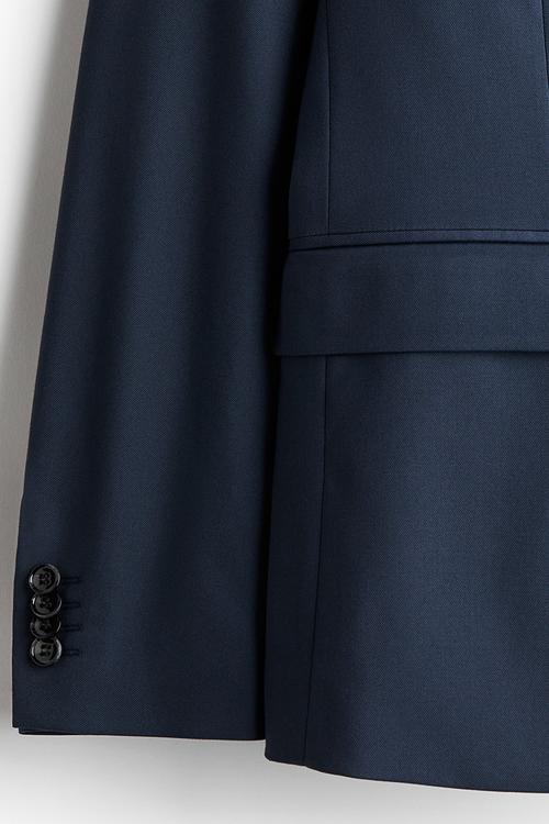 Slim fit jacket - navy blue