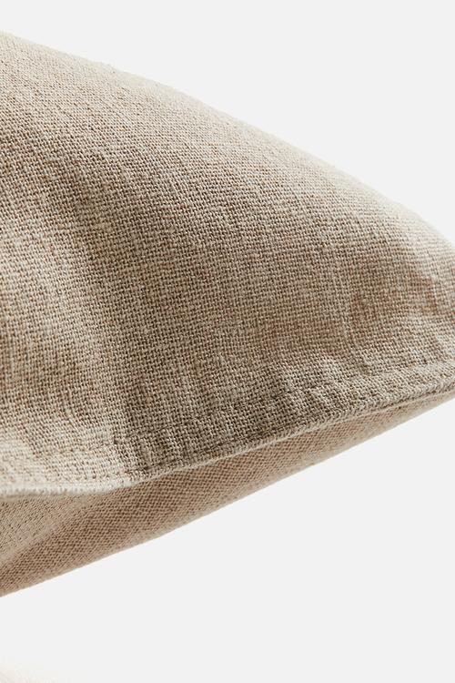Linen-blend cushion cover - beige