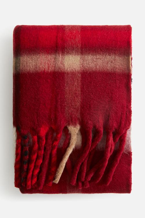 Patterned blanket - red checked